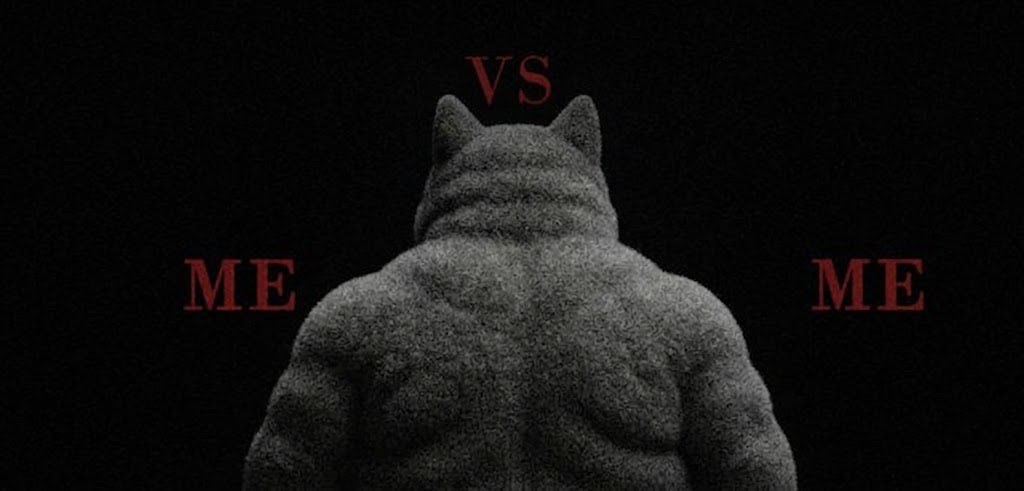 The dog from behind. ME vs ME.